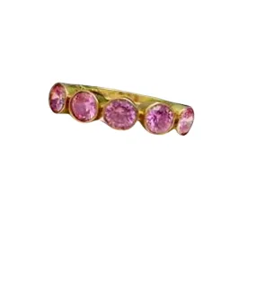 Rose Quartz Ring,Tiny Ring,Gold Ring,Slim Stacking Ring,Gemstones Ring,Dainty Ring,October Ring,Pink Ring