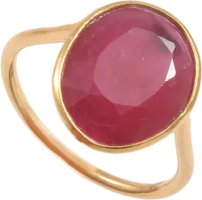 Ruby Gold Ring, July Birthstone Ring, Gemstone Stacking Ring, Solitaire Ring, Oval Cut Ring, Mothers Ring, Cocktail Ring, Stack Ring, Stackable Birthstone Ring, Prong Ring, Round Rings