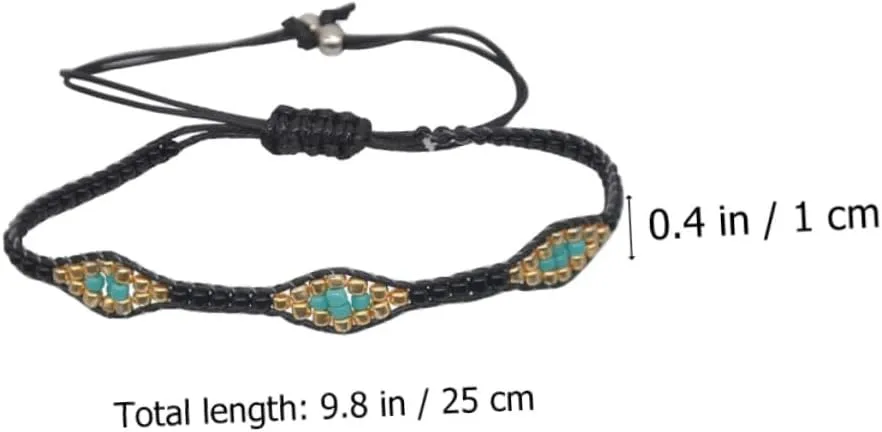 SAFIGLE 1 PC Colorful Bead Bracelet Arm Ornament Lady Bracelet Friendship Chain Wrist Chain Retro Chain Bohemian