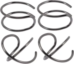 SAFIGLE Wrap Ear Cuffs 2 Pairs Non Piercing Ear Cuff Earrings Simple Lines for Women Men