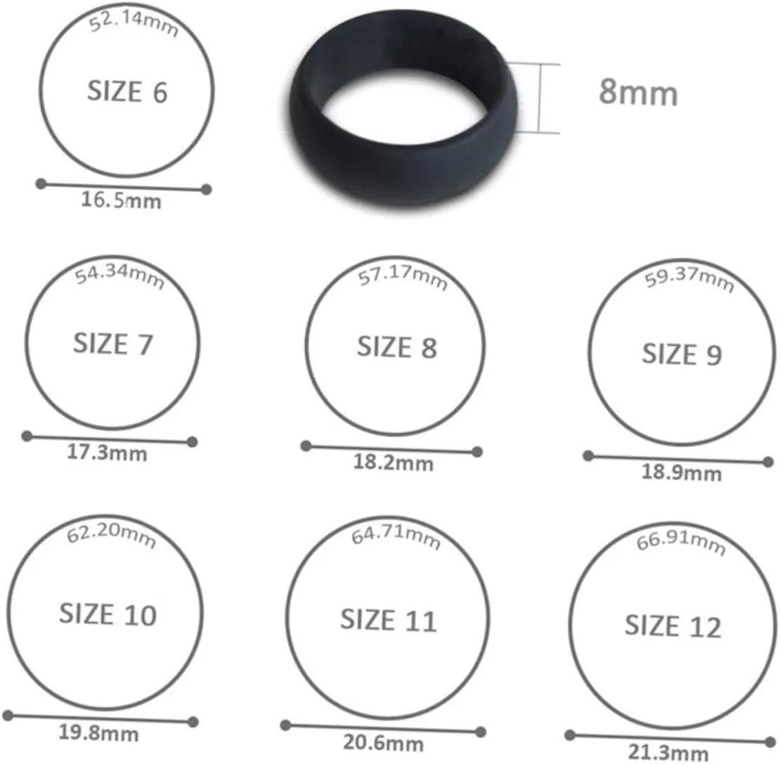 Silicone Wedding Rings Ctr - Rings Silver Rings Couples for Couples Work Rings Sports