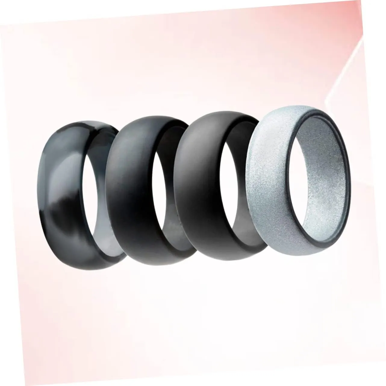 Silicone Wedding Rings Ctr - Rings Silver Rings Couples for Couples Work Rings Sports