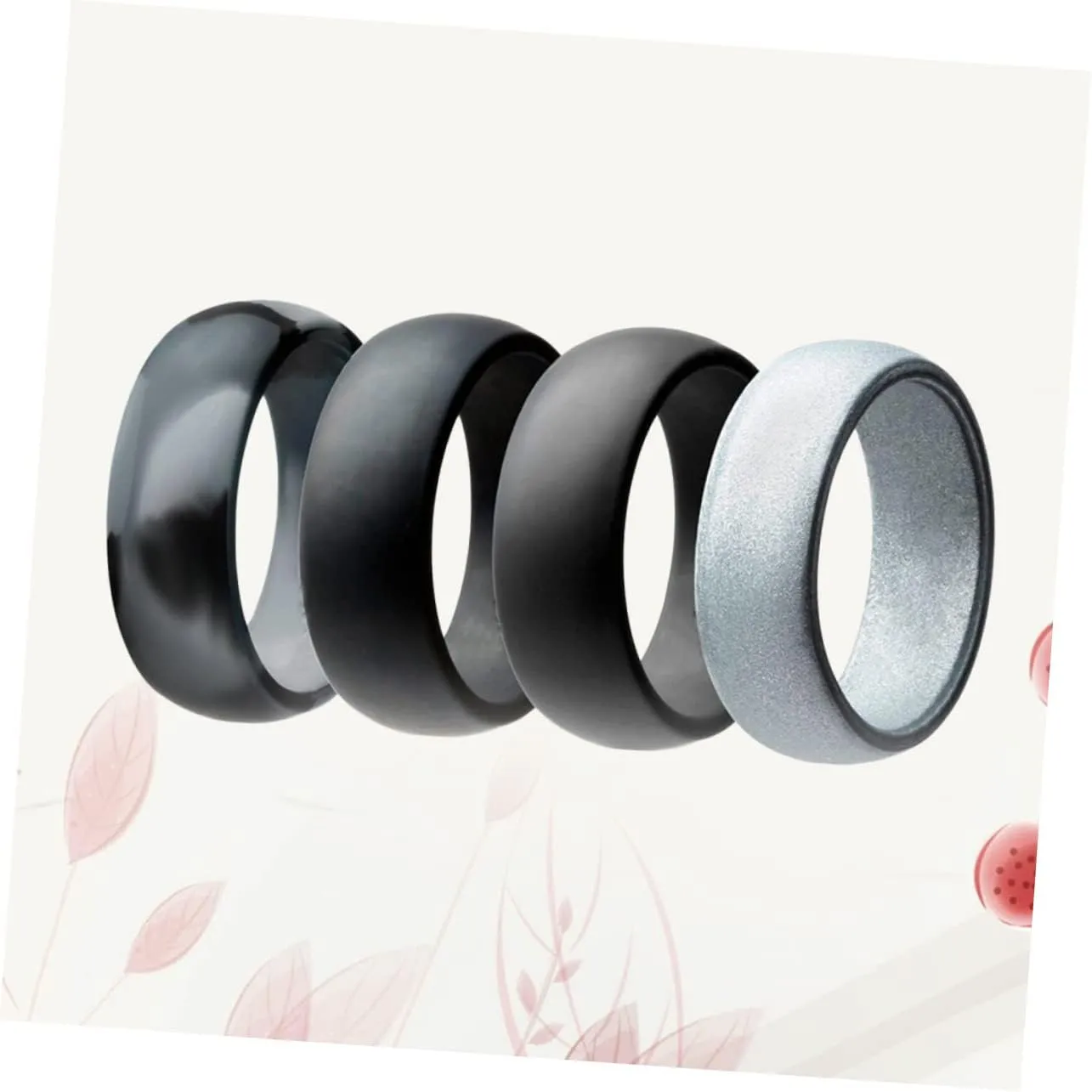 Silicone Wedding Rings Ctr - Rings Silver Rings Couples for Couples Work Rings Sports