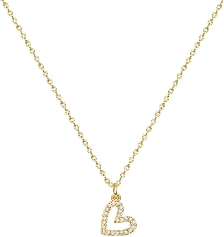 Small Cross Necklaces for Women 14K Gold Plated Tiny Butterfly Bar Pendant Choker Necklace Simple Gold Heart Necklace Trendy Everyday Jewelry Gift