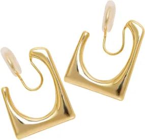 SOIMISS 1 Pair Dainty Non Pierced Cuff Earrings for Women Minimalist Ear Clips Design Fashionable Statement Jewelry for Unpierced Ears present for Teens and Adults