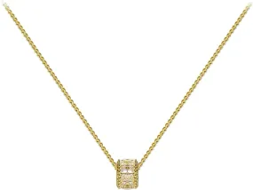 Solitaire Necklace High End Necklace with A Small Waist Necklace Necklace by Heart to Heart Blue Pearl Layered Necklaces for Women Silver (Gold, One Size)