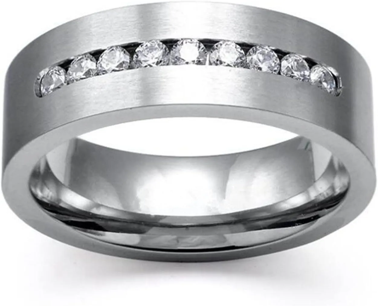 Square CZ Wedding Engagement Ring Bridal Sets for Women Anniversary Valentine His Hers Couples Matching Rings