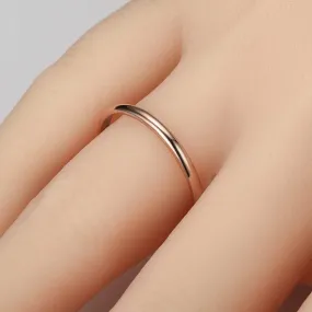 Stainless Steel Women Plain Stacking Midi Rings Classic Wedding Bands High Polish Thumb Promise Statement Rings