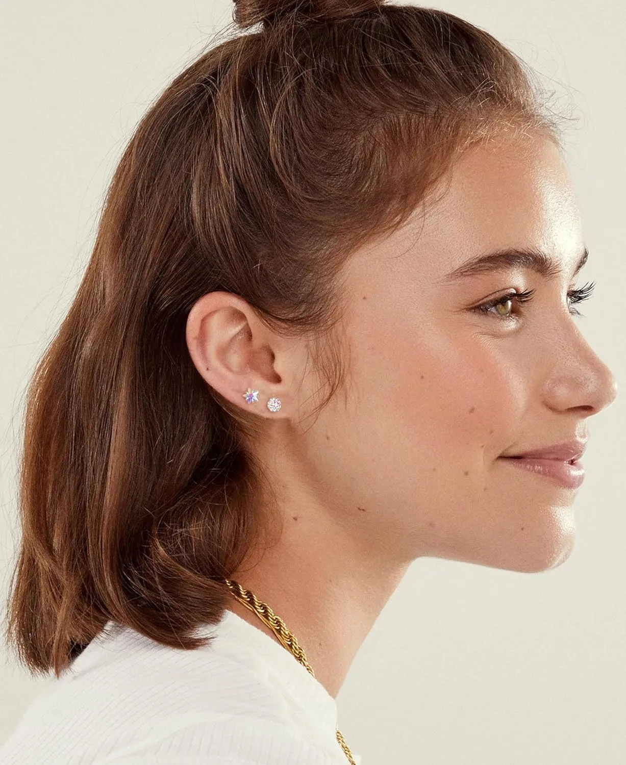 Staligue 8 & 21 Pairs Hypoallergenic Screw Back Earrings for Women  20G Surgical Steel Flat Back Studs with Heart, CZ, Pearl, Star & Ball Designs | Tiny Cartilage Jewelry Options