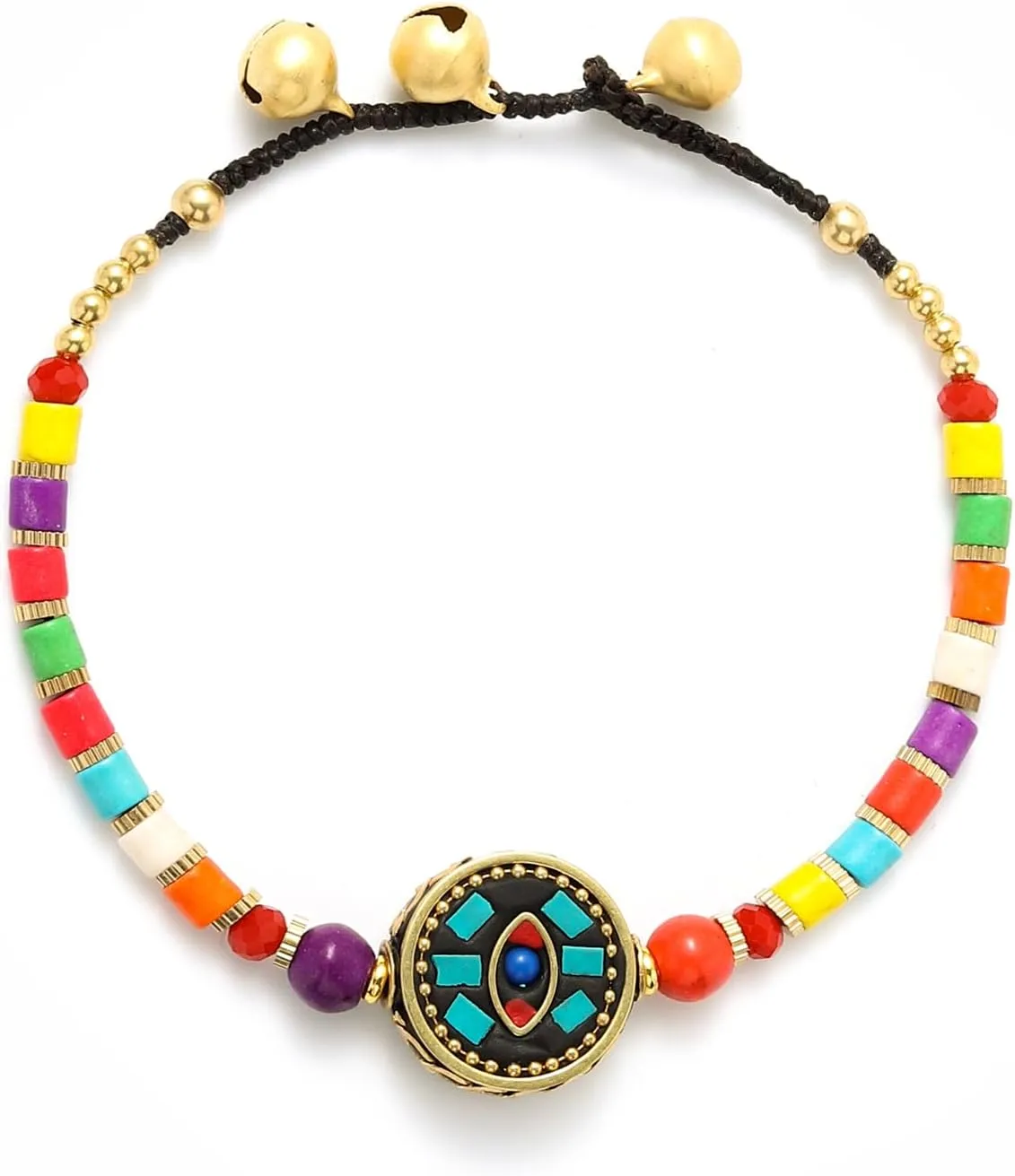 Starain Super Cute Bead Bracelets for Women Handmade Beach Multicolour Stone Boho Beaded Bracelet 8 inch Adjustable