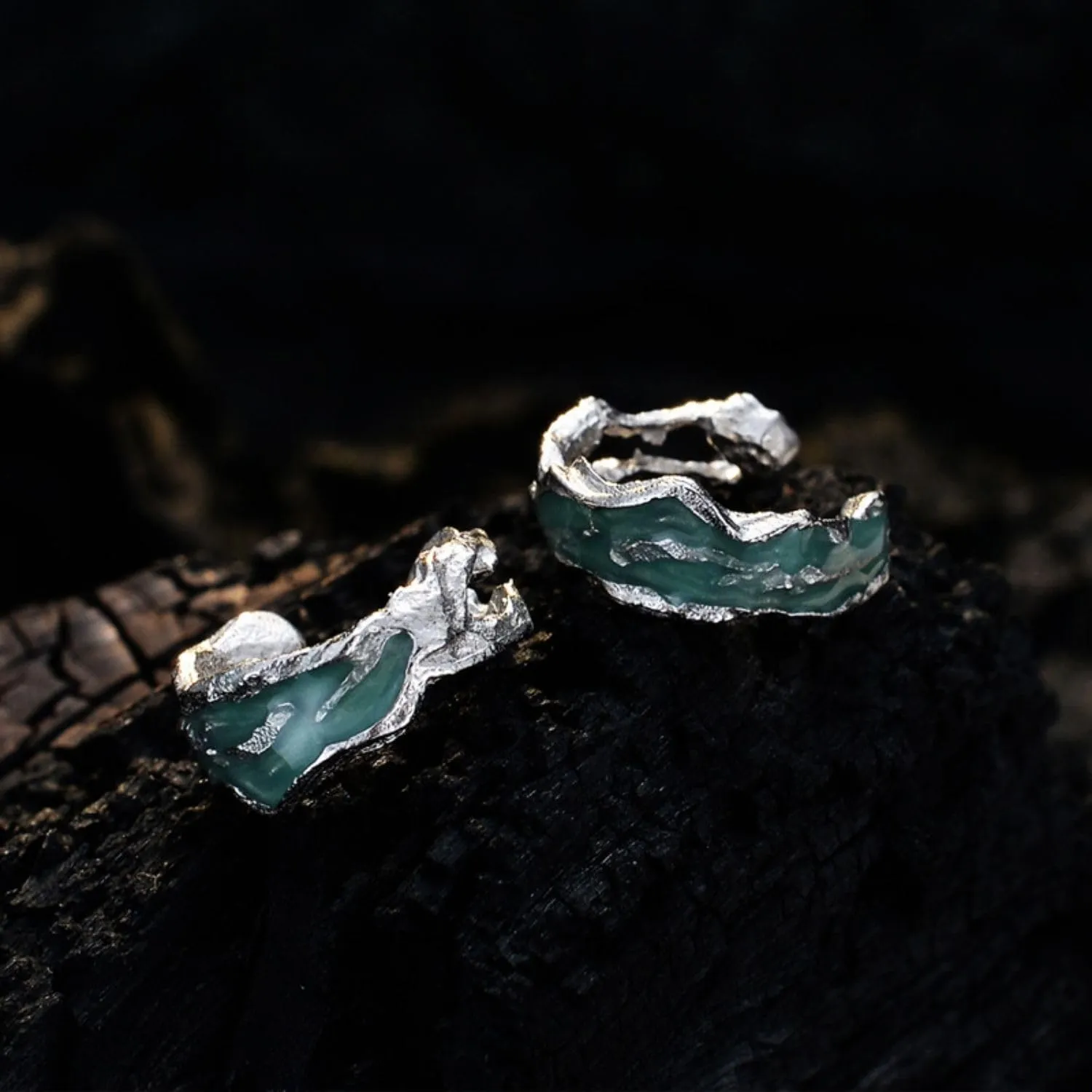 Sterling Silver Ear Cuff, Non Piercing Earrings, Unique Irregular Ear Cartilage Cuff, Adjustable Fake Earrings for Women