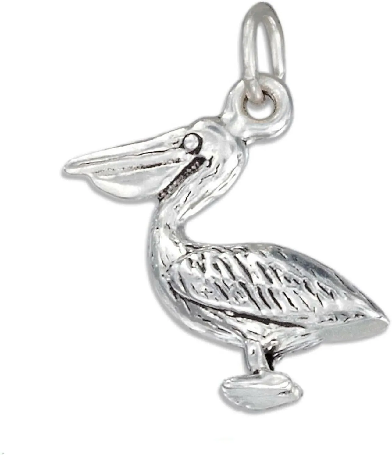 Sterling Silver Small Pelican Charm Item #137 3D Bird Charm