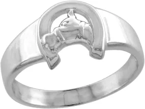 Sterling Silver Tiny Horseshoe Toe Ring for Women Ring for Women Pinky Midi Knuckle Available in Size 1 to 5