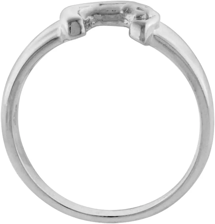 Sterling Silver Tiny Horseshoe Toe Ring for Women Ring for Women Pinky Midi Knuckle Available in Size 1 to 5