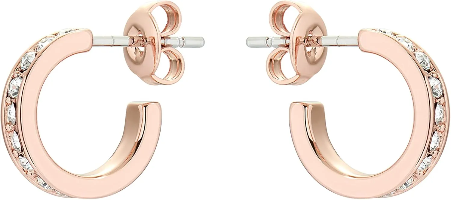 Ted Baker Seenita Nano Hoop Huggie Earrings - Rose Gold, Gold or Silver Tone Options