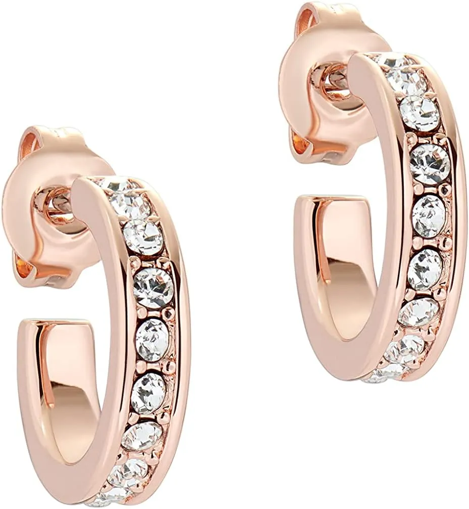Ted Baker Seenita Nano Hoop Huggie Earrings - Rose Gold, Gold or Silver Tone Options
