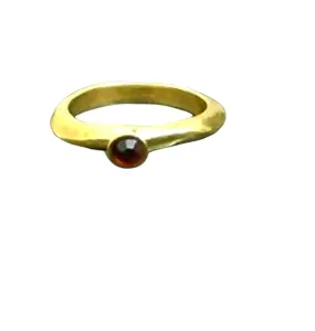 Tiny garnet ring,gold ring,january ring,birthstone ring,gemstone ring,delicate ring,bezel setting ring