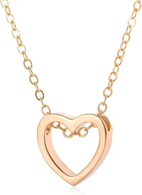 Tiny Gold Heart Choker Necklace Dainty Cute Initial Heart Pendant Layered Heart Necklaces for Women