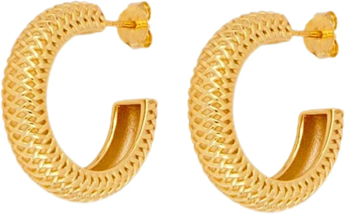 Unique Design Big Hoop Earrings Gold Hoop Earrings for Women Fashion Jewelry Minimalist Statement Earrings