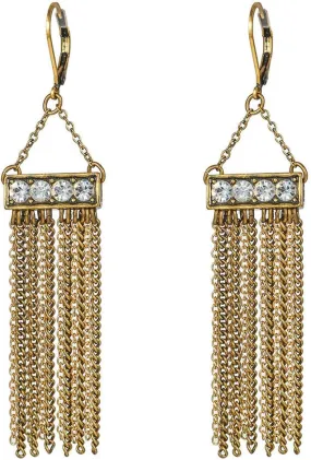 Vintage Long Tassel Dangle Earrings Retro Metal Chain Drop Earrings Minimalist Huggie Hoop Earrings For Women Dainty Hypoallergenic Gift