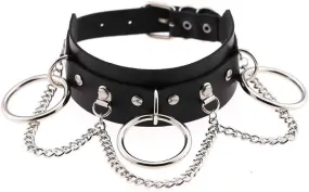 Women Chain Choker Necklace Adjustable Handmade Hip Hop Costume Cosplay Nightclub Punk Neck Collar Choker