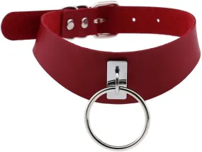Women Punk Choker Necklace Adjustable Costume Cosplay Nightclub Party Handmade Leather Neck Collar Choker
