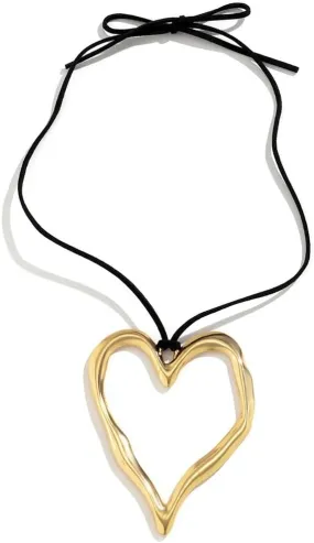 Women's Necklaces Chunky Heart Choker Y2k Bogo Necklace Aesthetic Big Heart Pendant Necklace Adjustable